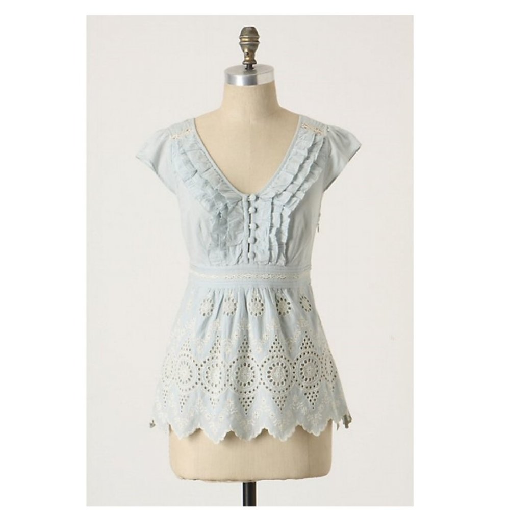 Floreat Tambour Blouse, size 0
